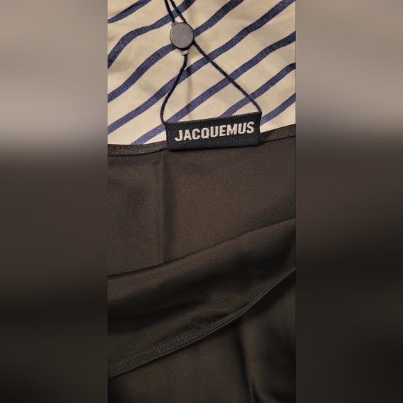 JACQUEMUS-Black Le Papier 'La Jupe Notte' Midi Skirt - Picture 8 of 9